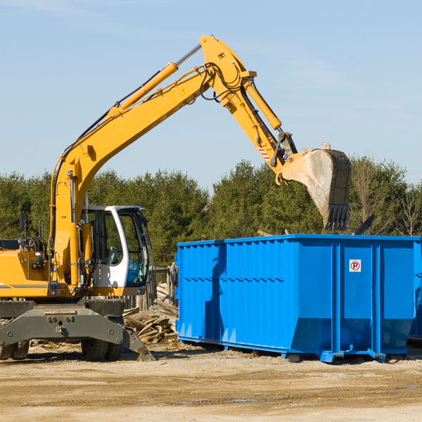 can i choose the location where the residential dumpster will be placed in Warsaw